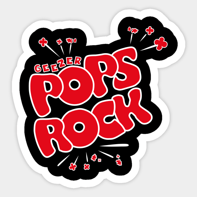 Geezer Pops Rock Sticker by Sleekmaus